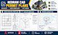 redraw cad permit plans, structural drawings