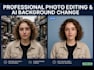 do professional photo editing and ai background change