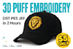 digitize logo for cap, hoodie, shirt embroidery dst pes jef file