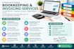 do accounting, data entry, invoicing and reconcilation