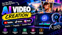create professional ai generated videos for social media