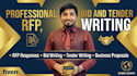 write and edit rfp responses, bid proposals and tender proposals