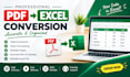 extract PDF tables into excel spreadsheets