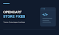 fix small opencart bugs and theme layout issues