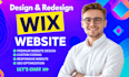 build wix website design or redesign wix website development lading page website