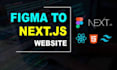 convert figma to nextjs and react responsive ai landing page using tailwind CSS