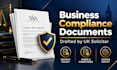draft professional business compliance documents by UK solicitor