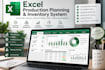 create an excel production planning and inventory management system