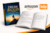 do amazon kdp book formatting, kdp print paperback and interior layout design