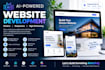 build a modern ai powered website, landing page or business website