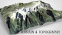 Create realistic 3d terrain maps, topography map, shaded relief map ...