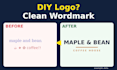 design a minimalist logo for your small business