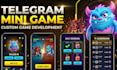 develop a telegram mini game with points leaderboard rewards
