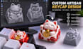 create custom 3d printable artisan keycap gaming keycaps stl files and models