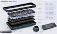 design precise mechanical keyboard cases, pcb enclosures and housing, solidworks