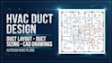 design hvac duct layout and duct sizing in autocad