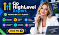 setup gohighlevel website, gohighlevel automation expert, sales funnel