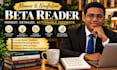 be memoir beta reader, non fiction beta reader, give actionable reader feedback