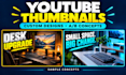 design professional youtube thumbnails and ab test concepts