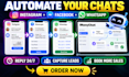 setup manychat automation chatbot for instagram facebook and whatsapp
