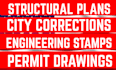 provide michigan structural engineering permit drawing and michigan review stamp