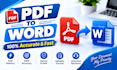 convert pdf to word and retype documents fast