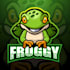 do pleasant lovely frog logo for your business