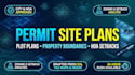 draft a property plot plan and boundary site plan  mep hvac survey plan permit