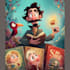 do cartoon book cover, book cover design