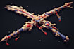 draw pixel art weapon and guns