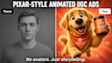 create pixar style animated ugc ads for your brand