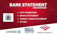 reconcile bank statement PDF to editable format