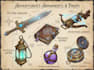 create weapon and prop design and illustration