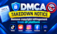 remove copyright leaked content defamatory post on tiktok facebook instagram