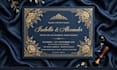 design luxury wedding invitation card