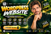 build wordpress website, wordpress landing page, wordpress woocommerce expert