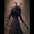 illustrate haunting ghost characters and supernatural beings