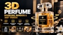 create 3d perfume bottle models, renders and 360 ecommerce videos
