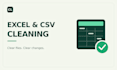 clean and format excel spreadsheets and CSV data