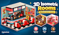 create 3d isometric rooms and stylized game scenes in blender