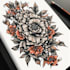 draw a unique graphic sketch tattoo design