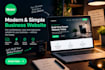 build a professional business website using modern web design