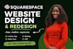 build wix squarespace site design square space edit squarespace website with ai