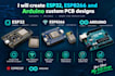create esp32, esp8266 and arduino custom pcb designs