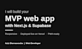build your mvp web app with nextjs and supabase