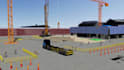 create industrial 3d construction sequence and modular building animation