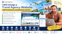design a travel agency website with ai itinerary and booking system