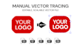 Vectorize logo, convert image to vector, sketch to vector, manual ...