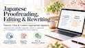 proofread, edit and rewrite japanese text naturally