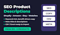 write SEO product descriptions and website copy that sells
